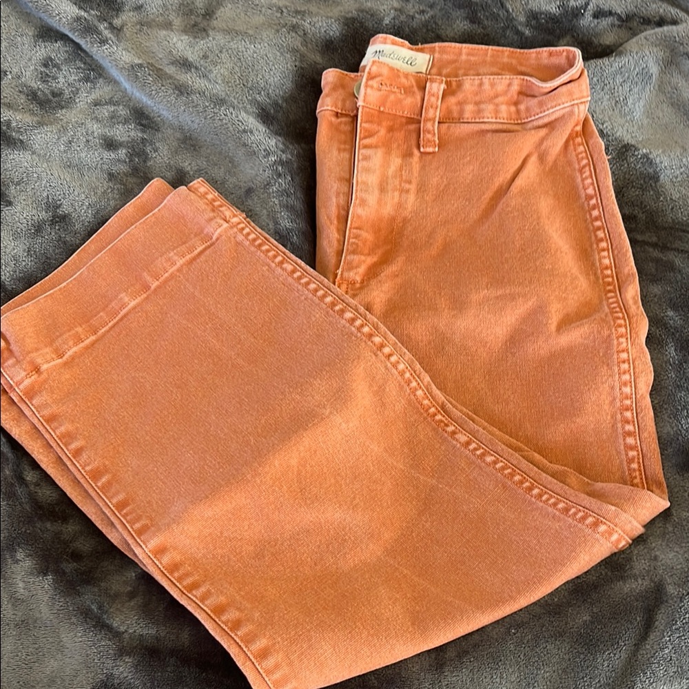 Madewell Orange Jeans